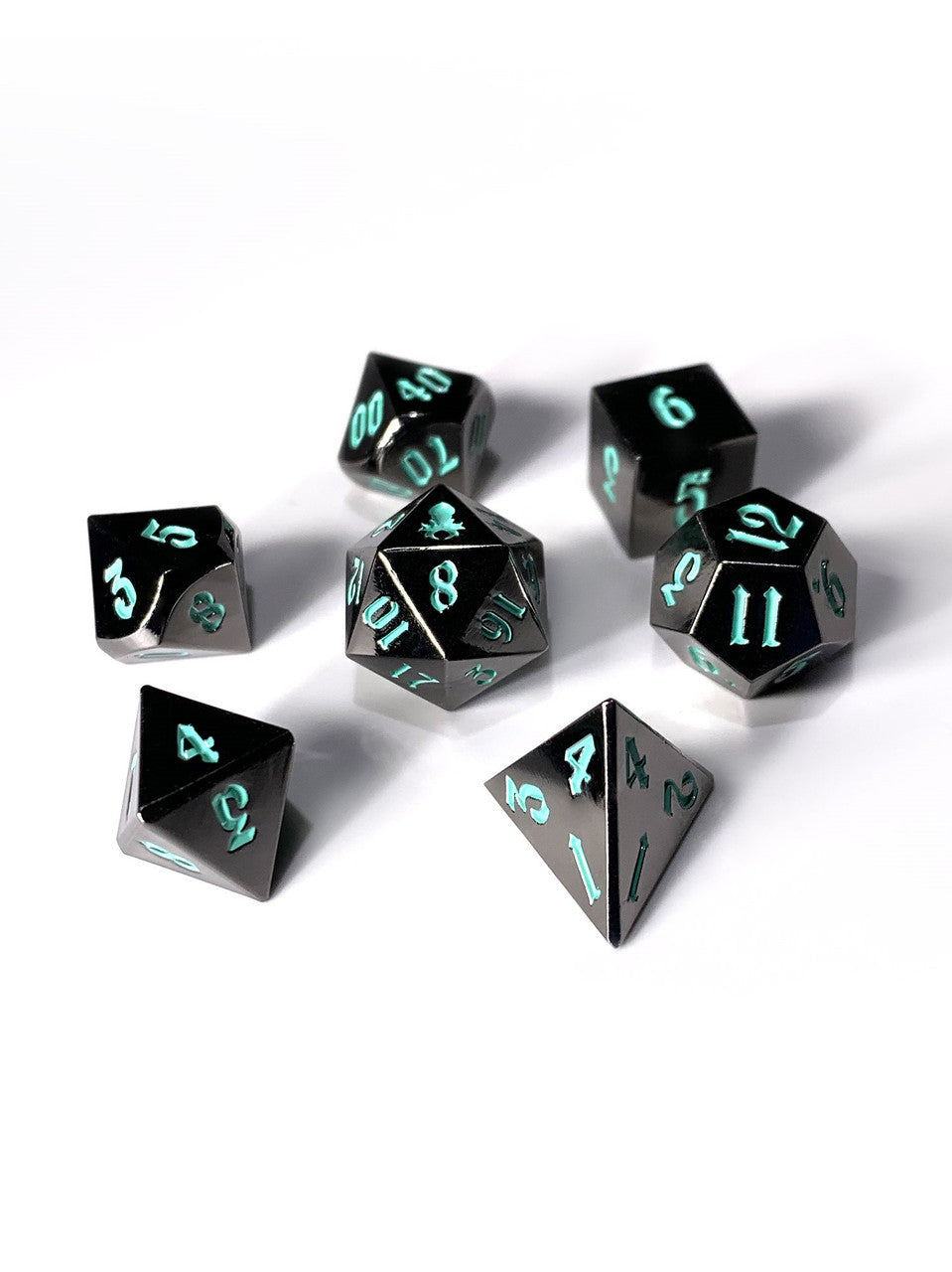 Mini Kraken's Dark Rite 10mm Metal Dice Set for RPGS